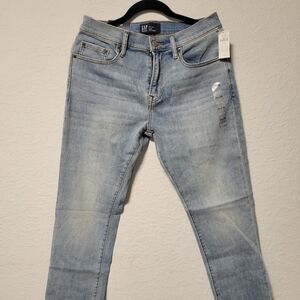 GAP Men's Slim Jeans in Light Blue